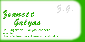 zsanett galyas business card